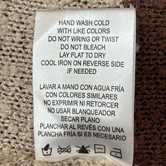 Mason & Belle Stitch Fix Pullover Sweater Size XL Tan/Brown/Gold Stripe NWOT - Picture 8 of 10